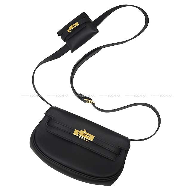 2023 SS limited HERMES Shoulder bag Kelly Moove Noir (Black) Evercalf Gold HW Stamp B[BRAND NEW][Authentic]