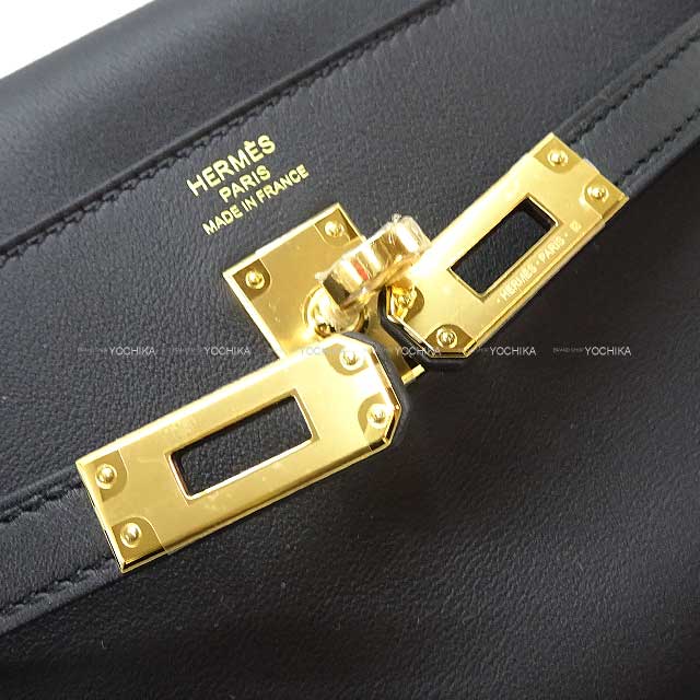 2023 SS limited HERMES Shoulder bag Kelly Moove Noir (Black) Veau Swift Gold HW Stamp B[BRAND NEW][Authentic]