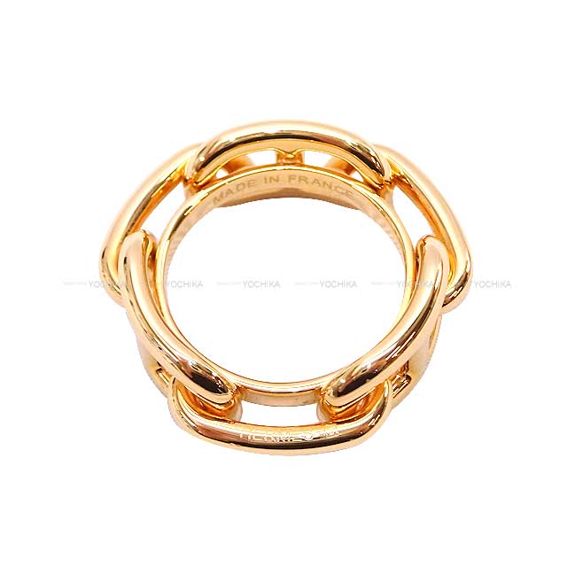 HERMES Scarf ring Scarf ring 90 Chaine D'ancre Regate  Plaque Or Rose Rose Gold HW[BRAND NEW][Authentic]