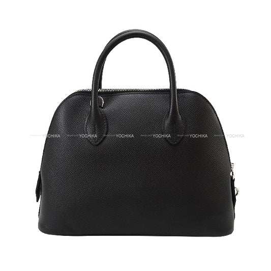 [Pre-loved] HERMES Shoulder bag Bolide1923 25 Noir (Black) Veau Epsom Silver HW Stamp W[LIKE NEW][Authentic]