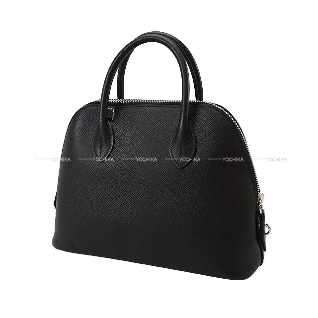 HERMES Shoulder bag Bolide1923 25 Noir (Black) Veau Epsom Silver HW Stamp Z[EXCELLENT][Authentic]