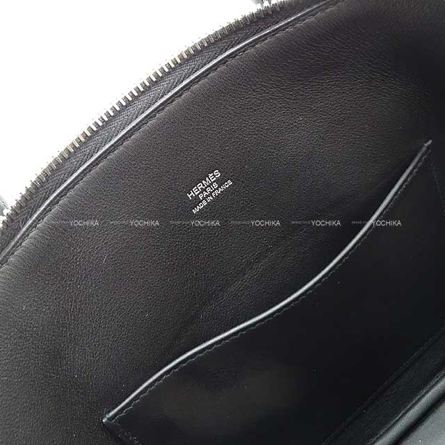 HERMES Shoulder bag Bolide1923 25 Noir (Black) Veau Epsom Silver HW Stamp Z[EXCELLENT][Authentic]