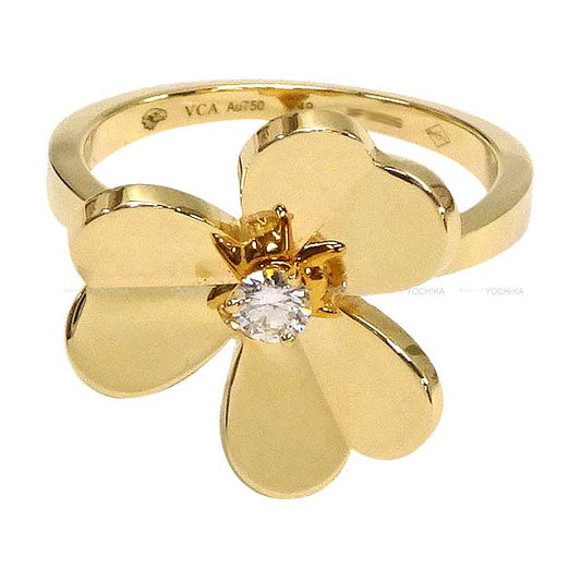 [Pre-loved] Van Cleef & Arpels ring Frivole 1P Diamond Small model Yellow Gold K18YG/Diamond #49 VCRP2DS49[LIKE NEW][Authentic]