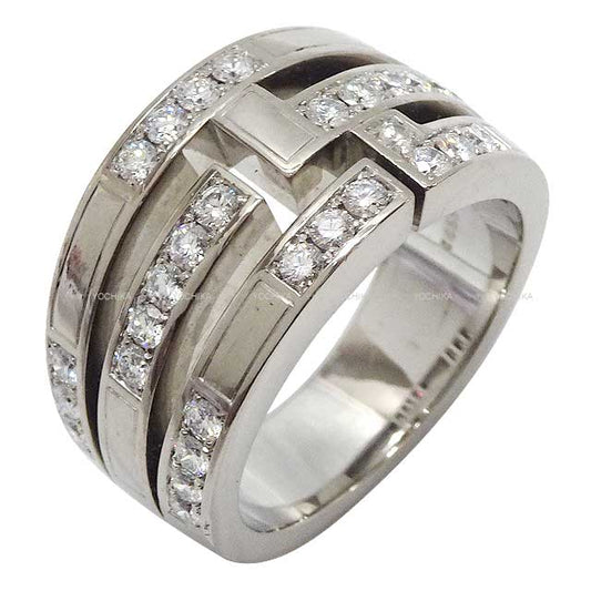 [Pre-loved] HARRY WINSTON ring Traffic Accent Band White Gold K18WG/Daiamond #51[LIKE NEW][Authentic]
