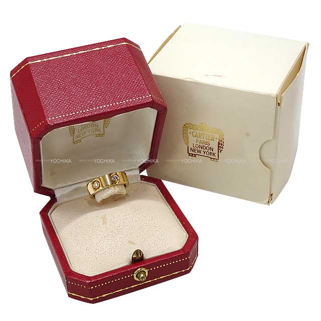 [Pre-loved] CARTIER ring Love ring 6P Full-diamonds #47 K18 Yellow gold/Diamonds #47 B4097500[LIKE NEW][Authentic]