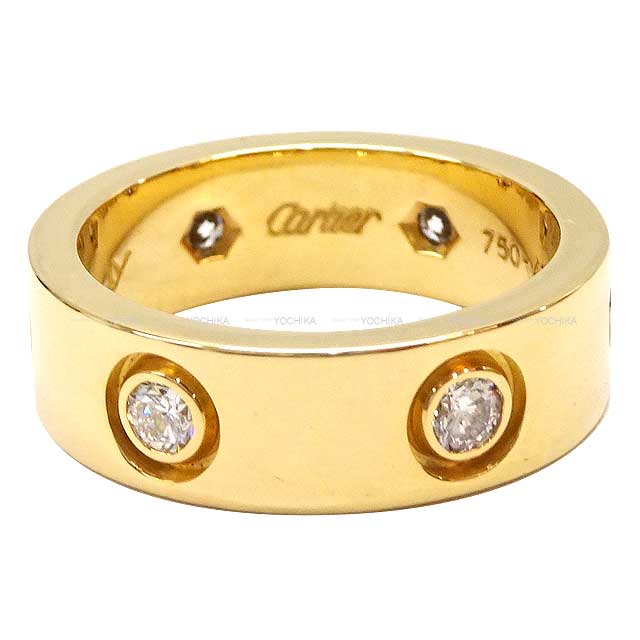 [Pre-loved] CARTIER ring Love ring 6P Full-diamonds #47 K18 Yellow gold/Diamonds B4097500[LIKE NEW][Authentic]