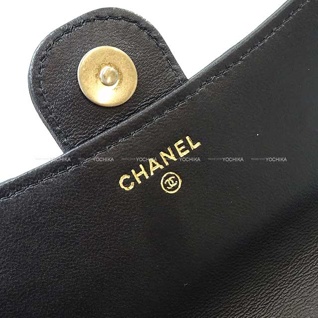 CHANEL Carrying case Matelasse COCO Mark Lucky Charm Phone Chain Shoulder Bag Noir (Black) Lambskin Gold HW AP2096[BRAND NEW][Authentic]