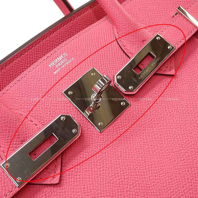 [Pre-loved] HERMES Handbag Birkin30 Rose Azalee Veau Epsom Silver HW Stamp Y[LIKE NEW][Authentic]