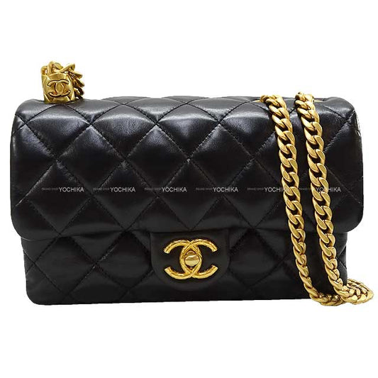 CHANEL Shoulder bag Matelasse Coco Adjuster Chain Flap Noir (Black) Lambskin Mat Gold HW AS3393[EXCELLENT][Authentic]