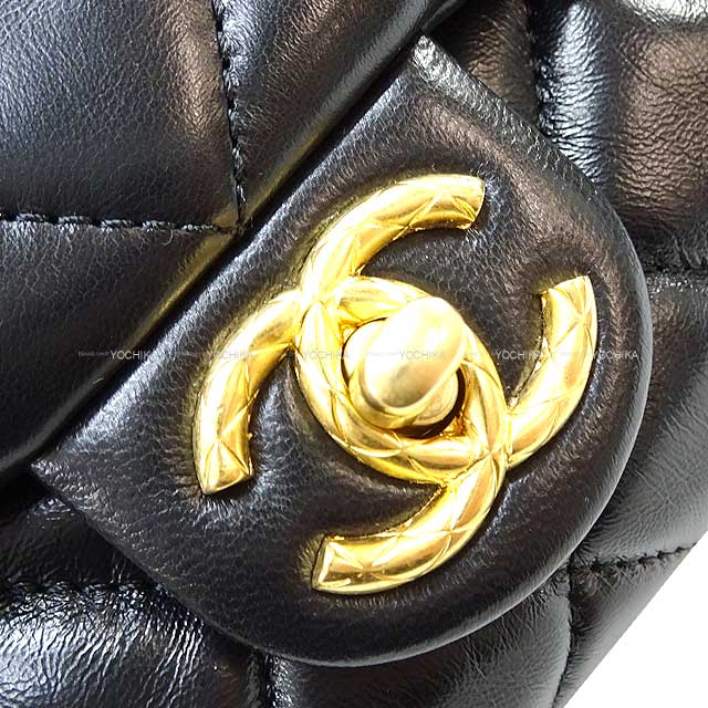 CHANEL Shoulder bag Matelasse Coco Adjuster Chain Flap Noir (Black) Lambskin Mat Gold HW AS3393[EXCELLENT][Authentic]