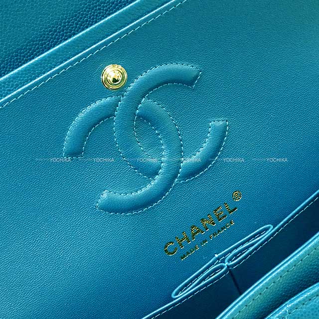 CHANEL Shoulder bag Matelasse 23 Cocomark W Flap Chain cobalt blue Graind Calf(Caviarskin) Champagne Gold HW A01113[ALMOST NEW][Authentic]