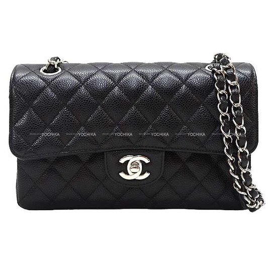 [Pre-loved] CHANEL Shoulder bag Matelasse 23 W flap Noir (Black) /Bordeaux Graind Calf(Caviarskin) Silver HW A01113[LIKE NEW][Authentic]