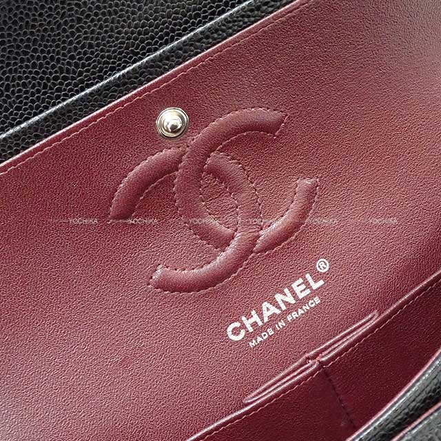 [Pre-loved] CHANEL Shoulder bag Matelasse 23 W flap Noir (Black) /Bordeaux Graind Calf(Caviarskin) Silver HW A01113[LIKE NEW][Authentic]