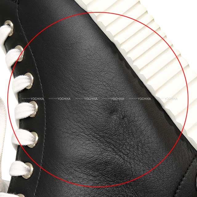 [Pre-loved] HERMES sneakers High-cut Climb #37 Noir (Black) Calf[LIKE NEW][Authentic]