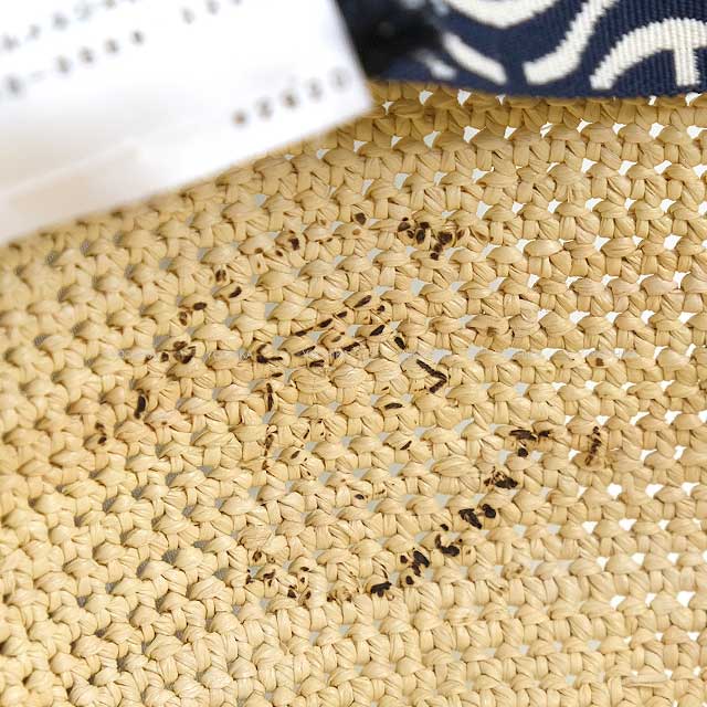 HERMES hat Galante Visage Soleil button #59 Naturel paille crochet/panama brisa Brim: 3.9"[BRAND NEW][Authentic]