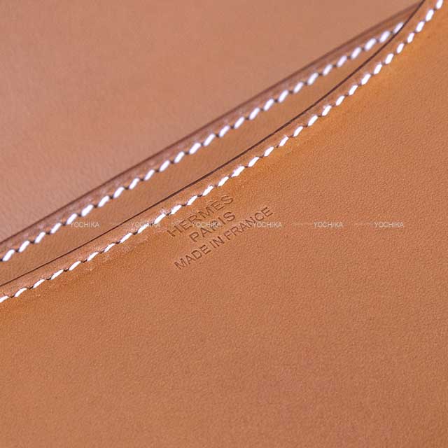 HERMES Shoulder bag Constance 3 18 Fauve Veau Barenia Silver HW Stamp Y[EXCELLENT][Authentic]