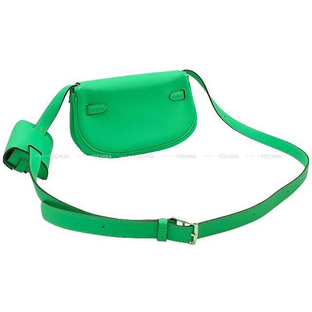 HERMES Shoulder bag Kelly Moove Vert comics Evercalf Silver HW Stamp B[BRAND NEW][Authentic]