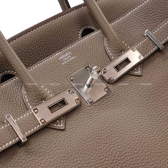 [Pre-loved] HERMES Handbag Birkin30 Etoupe Veau Togo Silver HW Stamp U[LIKE NEW][Authentic]