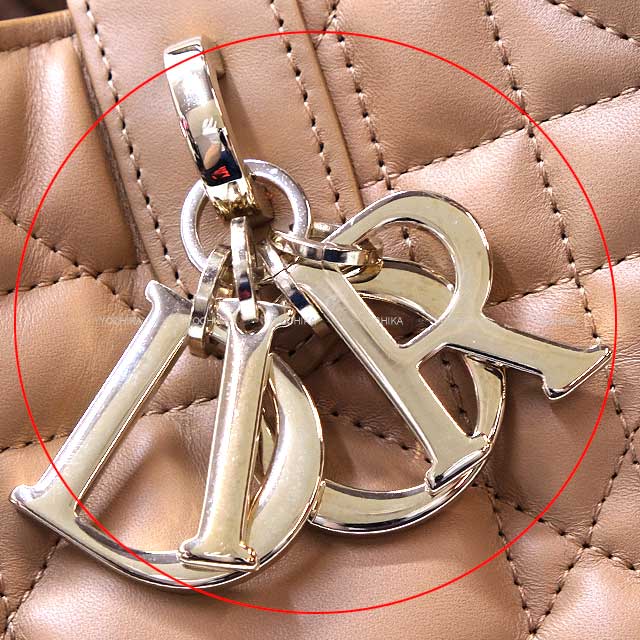 [Pre-loved] Dior Handbag Dior Toujours Medium 2Way Shoulder Medium tan Macrocannage/Calfskin Gold HW M2821OSHJ_M53U[LIKE NEW][Authentic]