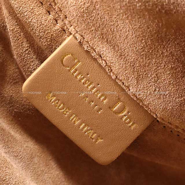 [Pre-loved] Dior Handbag Dior Toujours Medium 2Way Shoulder Medium tan Macrocannage/Calfskin Gold HW M2821OSHJ_M53U[LIKE NEW][Authentic]