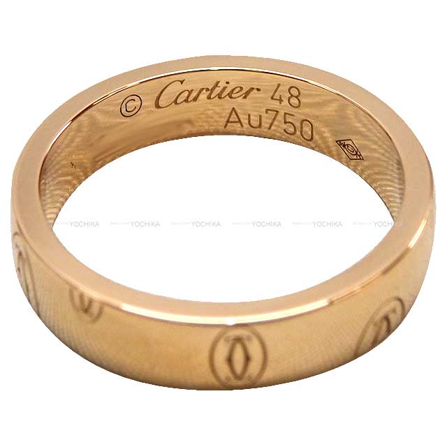 CARTIER ring Happy Birthday #48 Au750 Pink gold B4051148[EXCELLENT][Authentic]