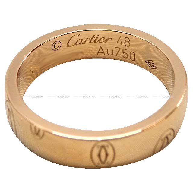 CARTIER ring Happy Birthday #48 Au750 Pink gold #48 B4051148[EXCELLENT][Authentic]