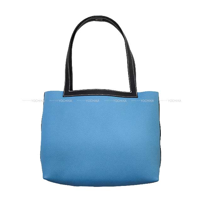 HERMES tote bag Cabasellier 31 Bicolor New Bleu Jean/Caban Taurillon Clemence Stamp W[BRAND NEW][Authentic]