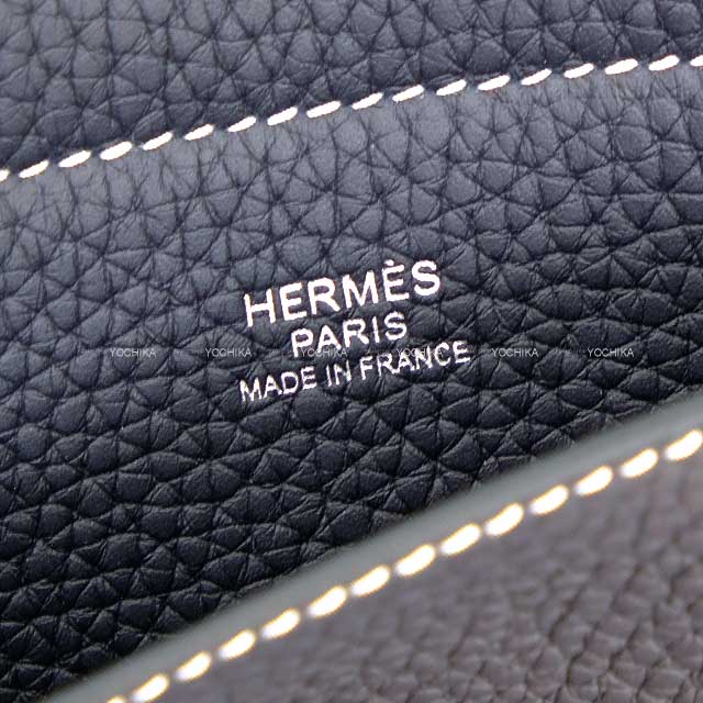 HERMES tote bag Cabasellier 31 Bicolor New Bleu Jean/Caban Taurillon Clemence Stamp W[BRAND NEW][Authentic]