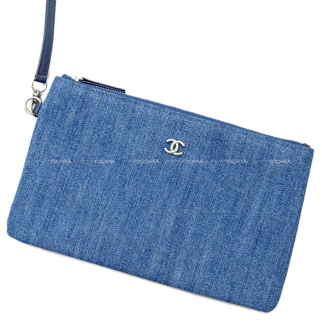 2024 SS New CHANEL Handbag Chanel 22 matelasse with medal charm small hobo Blue Denim Silver HW AS3260[EXCELLENT][Authentic]