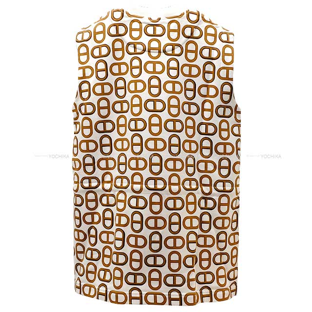 2024 SS New HERMES Tunic Sleeveless Chaine D'ancre Blanc