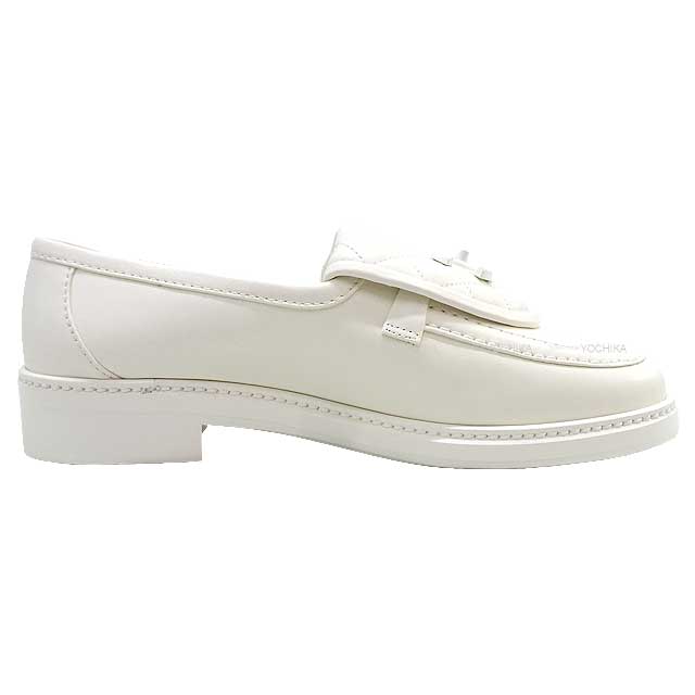 2024 Cruise NEW CHANEL loafers Matelasse COCO Mark Blanc (White) Lambskin #38 G45474[BRAND NEW][Authentic]