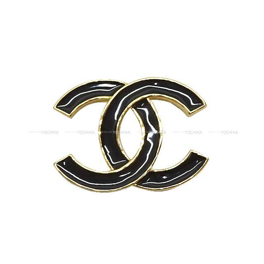 CHANEL broach COCO Mark Noir (Black)/Gold Metal Resin Gold HW ABD291[BRAND NEW][Authentic]