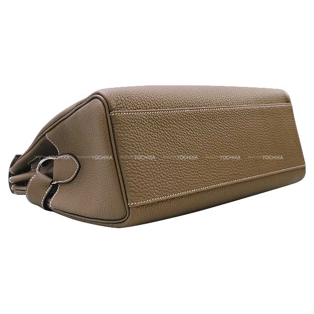 HERMES Shoulder bag Kelly Messenger 32 GM Etoupe Veau Jonathan Silver HW Stamp W[BRAND NEW][Authentic]