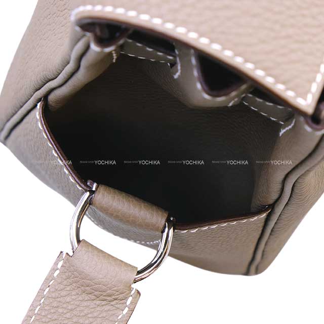 HERMES Shoulder bag Kelly Messenger 32 GM Etoupe Veau Jonathan Silver HW Stamp W[BRAND NEW][Authentic]