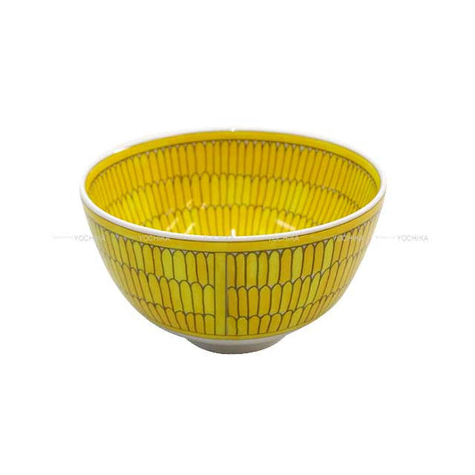 HERMES tableware Soleil de Hermes Small bowl Jaune/Blanc (White) Porcelain[BRAND NEW][Authentic]