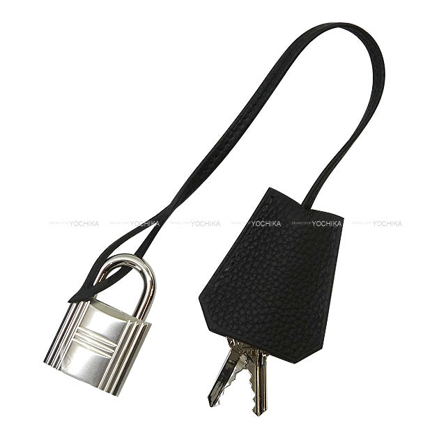 HERMES Shoulder bag Maxi Kelly 42 Noir (Black) Veau Togo Silver HW Stamp K[EXCELLENT][Authentic]