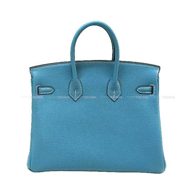 HERMES Handbag Birkin25 New Bleu Jean Veau Togo Gold HW Stamp W[BRAND NEW][Authentic]