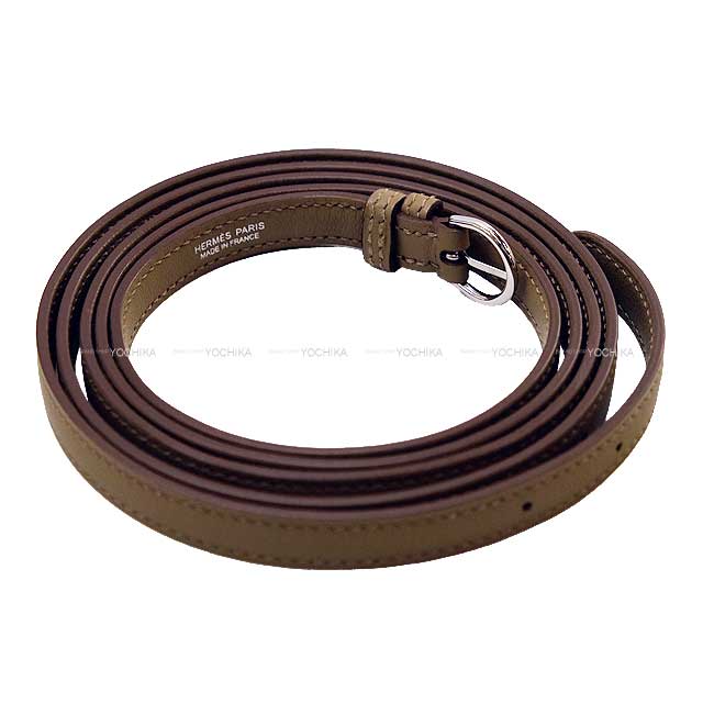 HERMES Shoulder bag Sac 24/24 21 Etoupe Veau Tadelakt/Evercalf Silver HW Stamp B[BRAND NEW][Authentic]