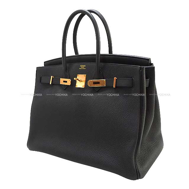 [Pre-loved] HERMES Handbag Birkin35 Noir (Black) Veau Togo Rose Gold HW Stamp Y[LIKE NEW][Authentic]