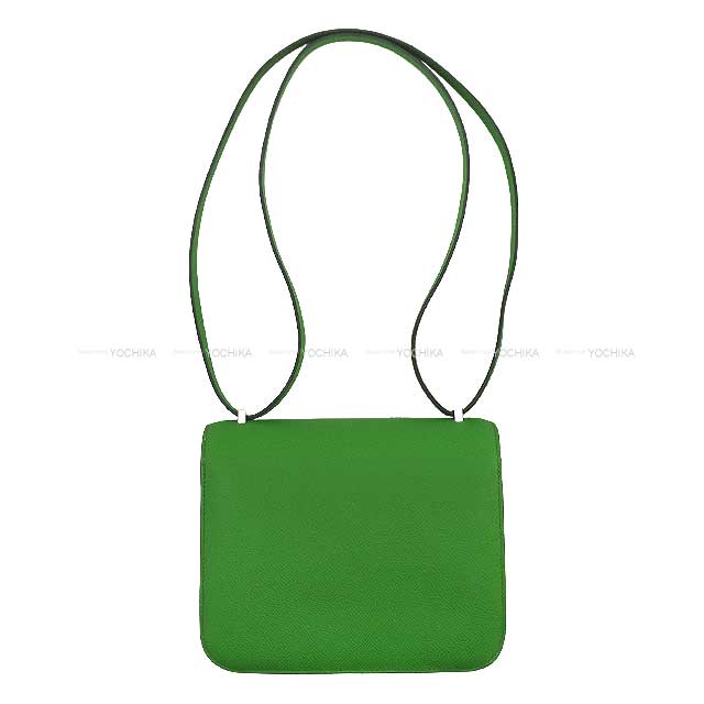 HERMES Shoulder bag Constance 3 18 Miroir Vert Yucca Veau Epsom Silver HW Stamp W[BRAND NEW][Authentic]