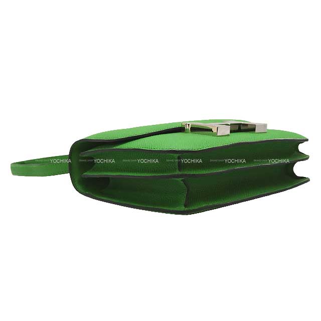 HERMES Shoulder bag Constance 3 18 Miroir Vert Yucca Ever Grain Silver HW Stamp W[BRAND NEW][Authentic]