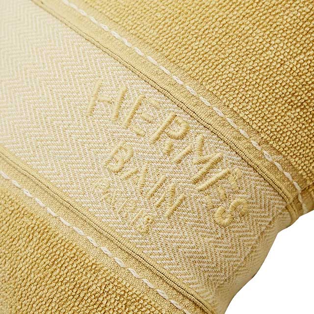 HERMES Interior Beach Cushion Yachting BAIN Sable Cotton100%[BRAND NEW][Authentic]