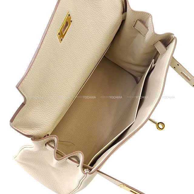 [Pre-loved] HERMES Shoulder bag Retourne Craie Veau Togo Gold HW Stamp T[LIKE NEW][Authentic]