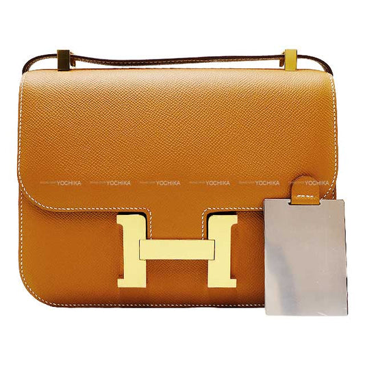 HERMES Shoulder bag Constance 1 24 MM Miroir Gold Veau Epsom Gold HW Stamp B[BRAND NEW][Authentic]