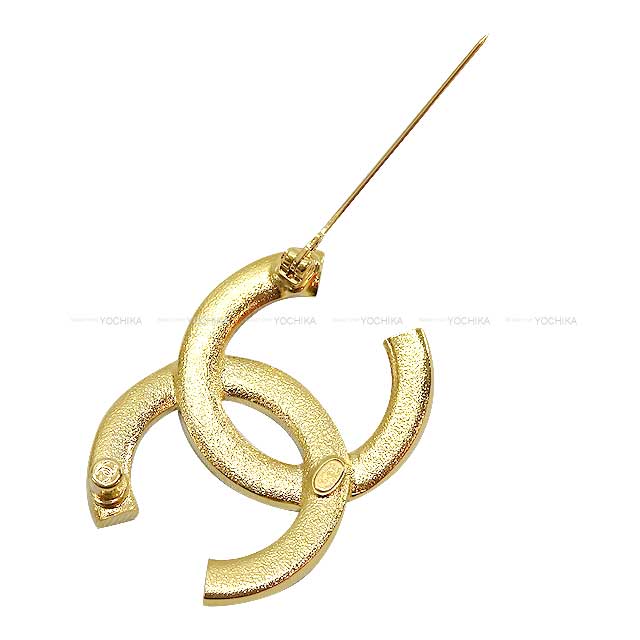 CHANEL broach COCO Mark Rhinestone Gold HW[BRAND NEW][Authentic]