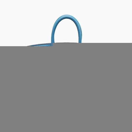 HERMES Handbag Birkin25 New Bleu Jean Veau Jonathan Silver HW Stamp W[BRAND NEW][Authentic]
