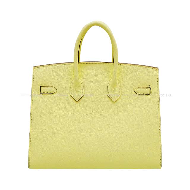 HERMES Handbag Birkin25 Sellier Jaune Milton Veau Epsom Silver HW Stamp B[BRAND NEW][Authentic]