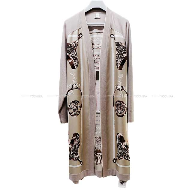 2024年 SS NEW HERMES Cardigan Long Armor Twillaine Glytitan Silk/Cashmere 42[BRAND NEW][Authentic]