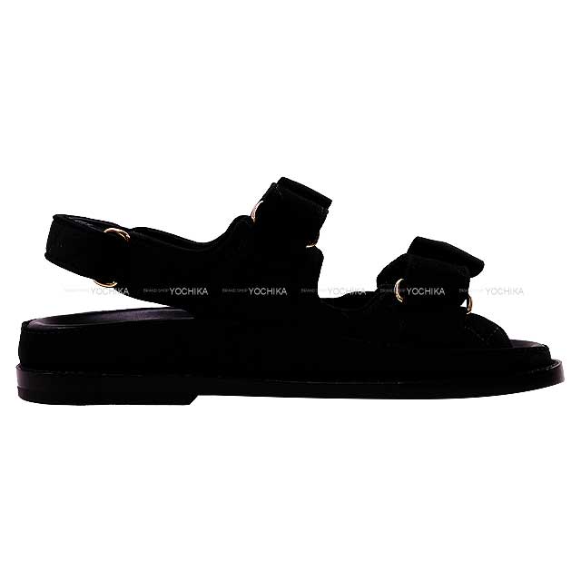 CHANEL sandals Shoes Ladies Sports sandals Matelasse Ribbon COCO mark Noir (Black) #36 G39820[BRAND NEW][Authentic]