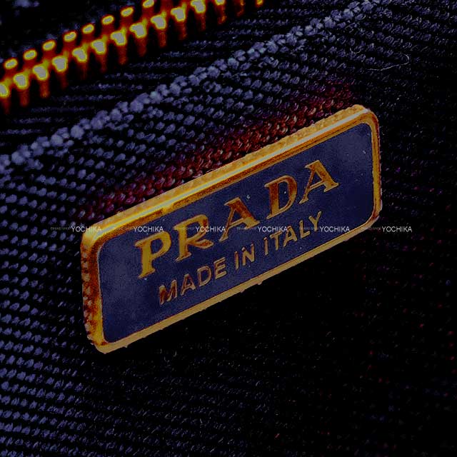 [Pre-loved] PRADA Handbag Canapa Mini 2way Shoulder Japan Only Baltico Cotton Gold HW 1BA038_2CYA_F0216_V_3OM[LIKE NEW][Authentic]